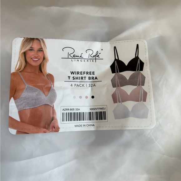 Women's Intimates Collection Rene Rofe - Gray, White, Black, and Cream Bras -32A - Picture 2 of 6